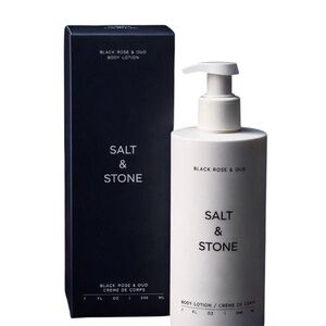 Salt & Stone Black Rose & Oud Body Lotion - White Bottle